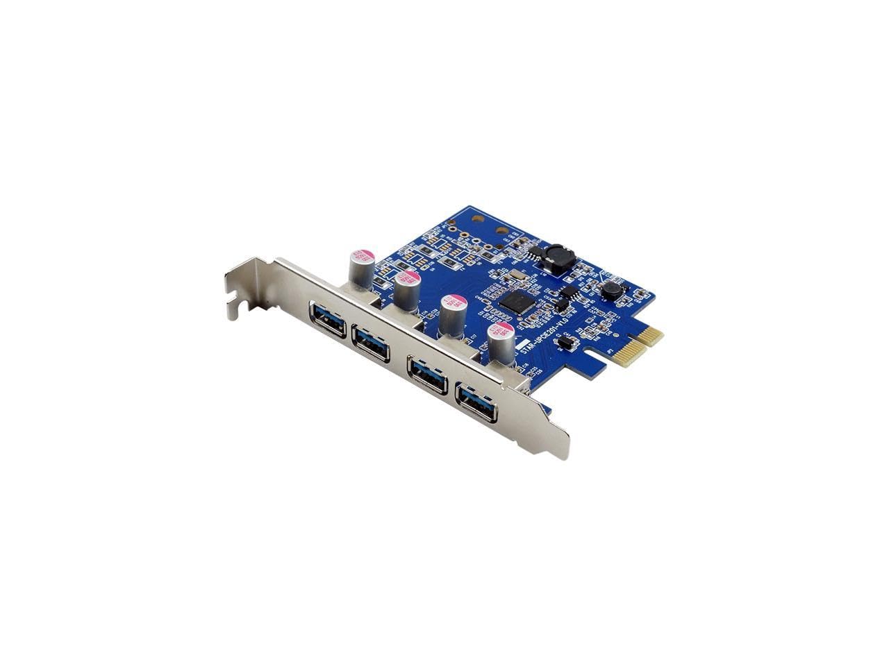 VisionTek Products Four Port USB 3.0 x1 PCIe Internal Card for PCs and Servers - 900870