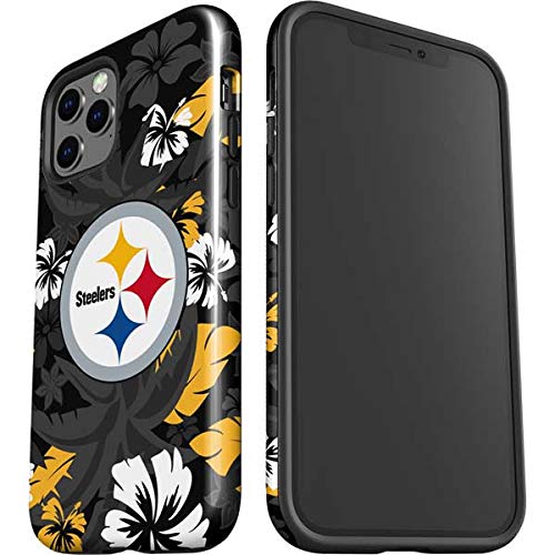Skinit Impact Phone Case Compatible With Iphone 12 Pro   Officially Licensed Nfl Pittsburgh Steelers Tropical Print Design