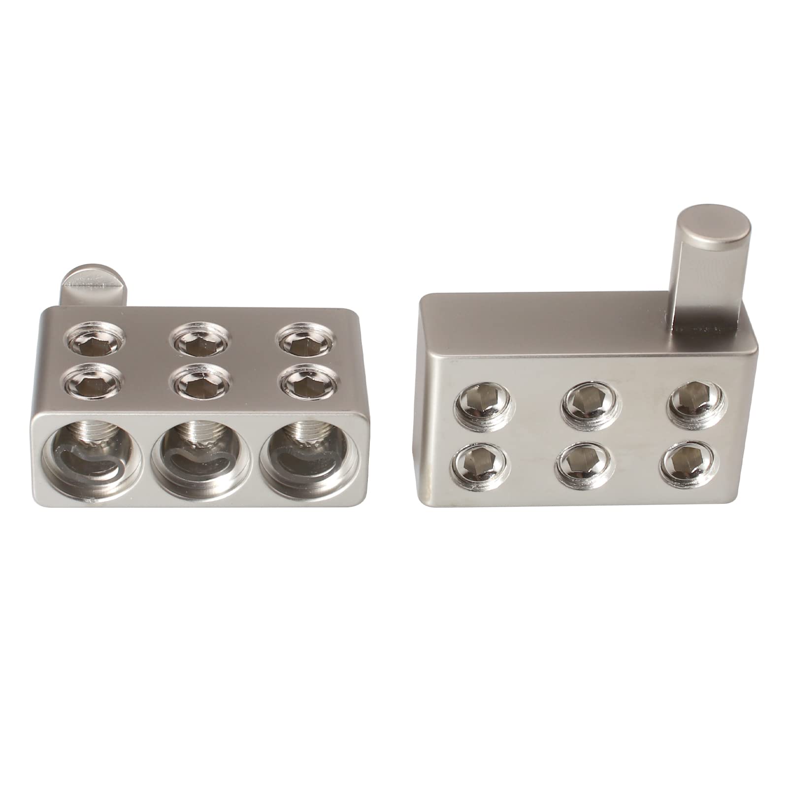 Zookoto 2 Pcs 3X0Ga Wire Ga Reducer, For Car Stereo Audio Awg Pin Power Ground Wire Reducer, 0 Gauge Wire To A 12.3Mm