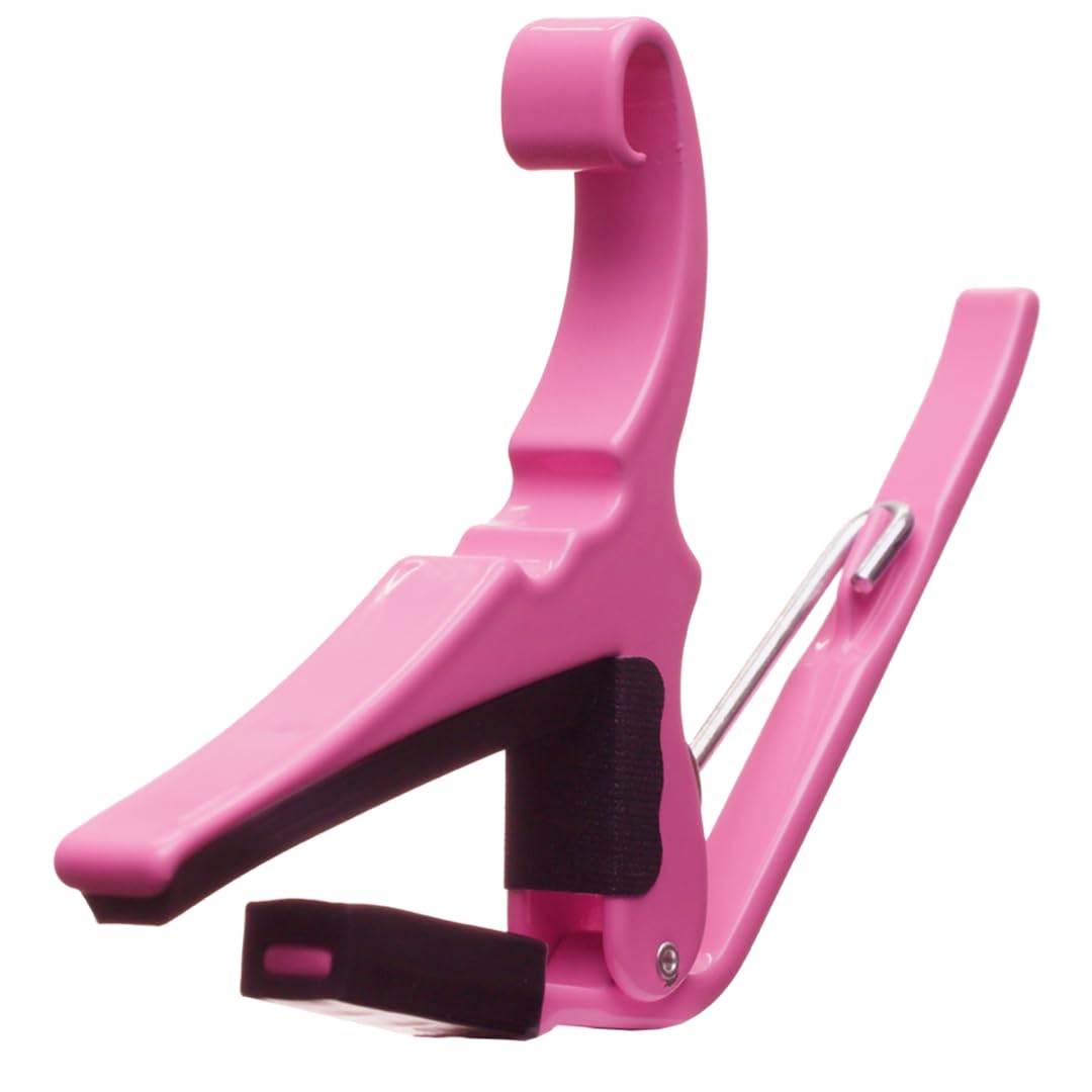 Kyser Quick Change Guitar Capo For 6 String Acoustic Guitars, Pink Revival