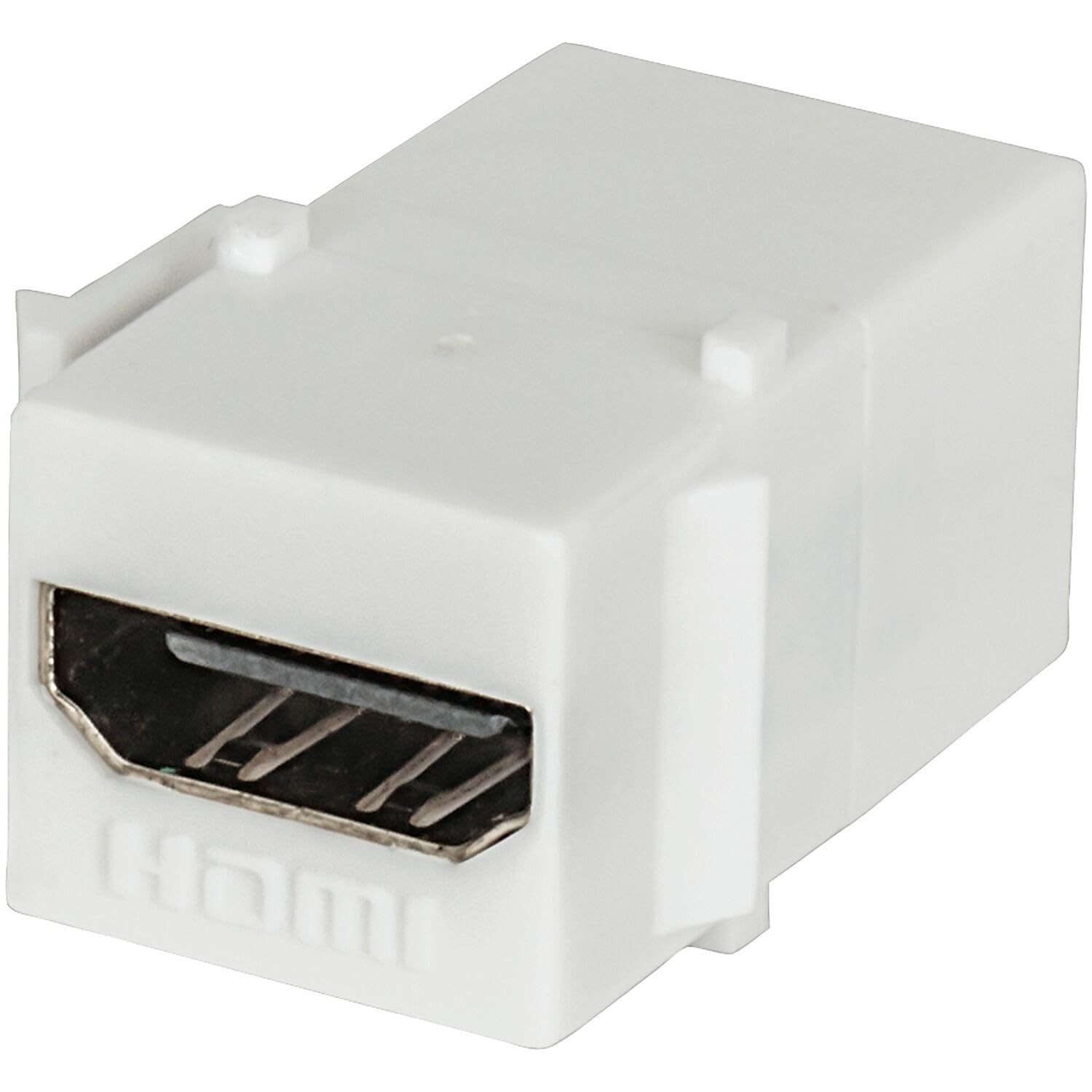 Hdmi Inline Coupler, Hdmi Female To Hgmi Female, White   Snap In Installation For In Wall With Cl2 Or Other In Wall Rated Hdmi C
