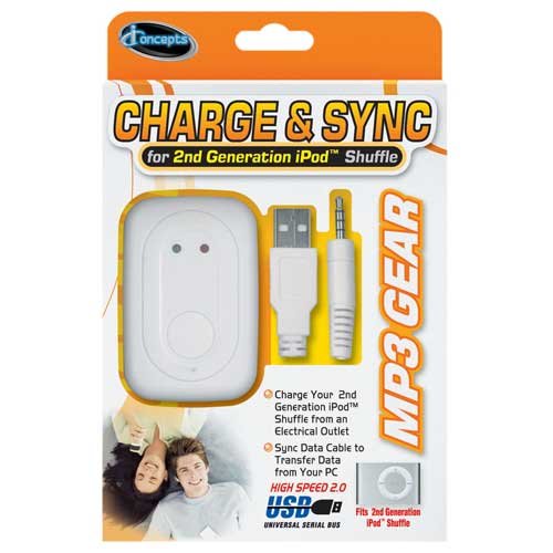 Sakar 17488Ip Sync & Charger Kit For 2Nd Generation Ipod Shuffle