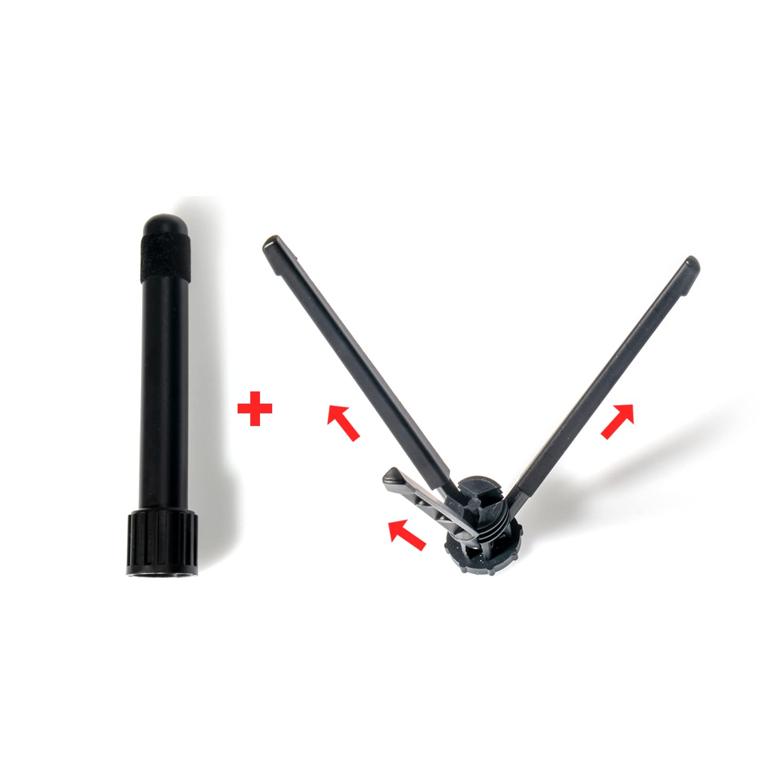 Cheerock Portable Flute Stand Holder, Metal 3 Leg Flute Stand With Foldable Flute Stand Base, Stable Support Flute Stands, Wind