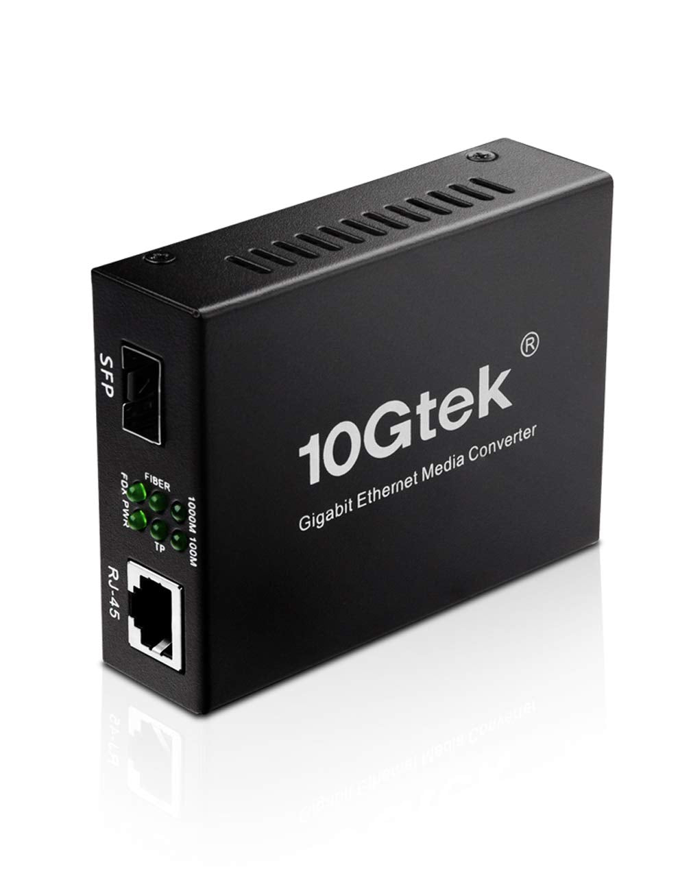 Fiber To Ethernet Media Converter, Gigabit Sfp To Rj45 Fiber Converter, Sfp Support Multimode And Single Mode Sfp Modules, 10/10