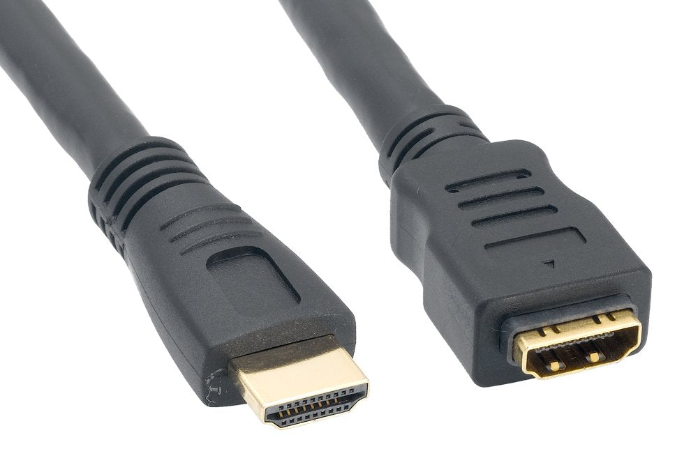 Cablelera Hdmi Male/Female With Ethernet, 25' 24Awg, Black Color (Zc55A2Mf 25)