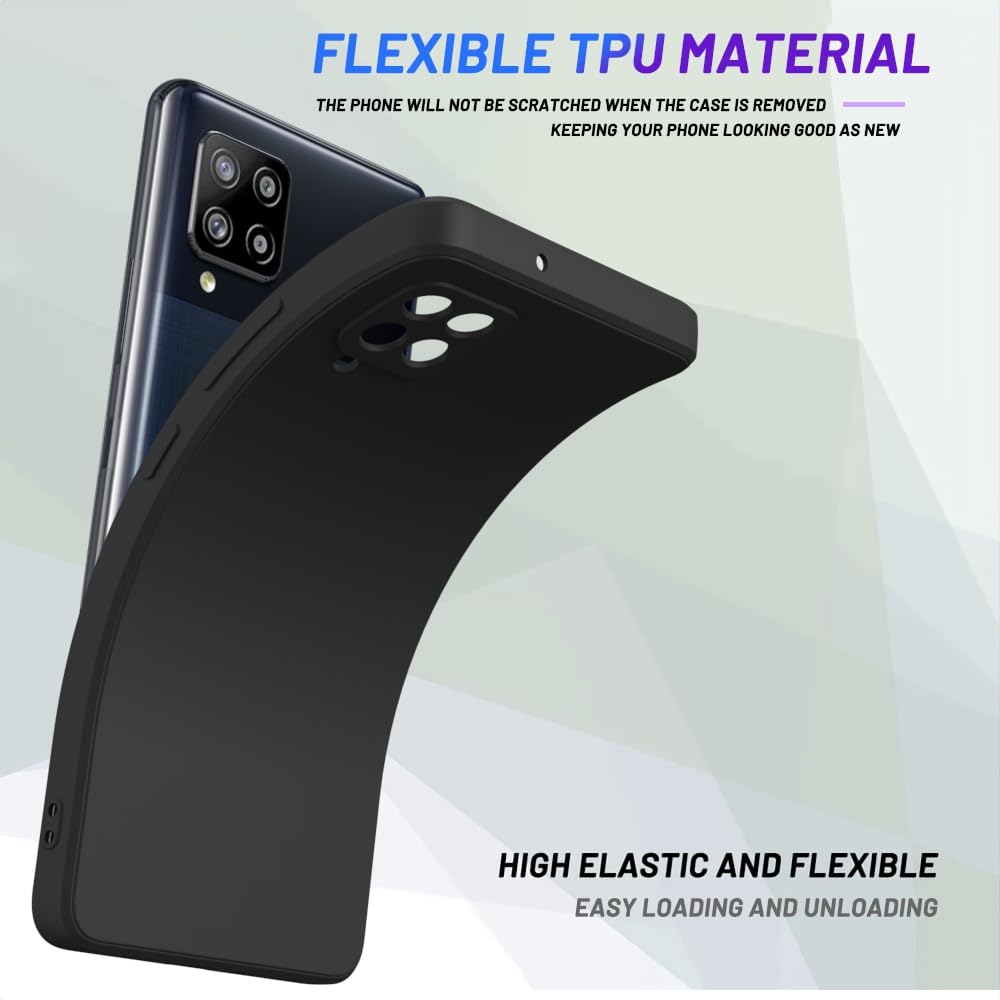 Wogroo For Samsung Galaxy A42 Case Black, Scratch Resistant With Soft Touch, Slim Thin Phone Cover For Samsung Galaxy A42