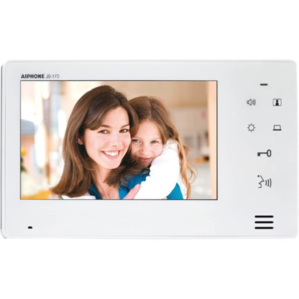 Aiphone Corporation JO 1FD Expansion Monitor for JO Series, Flame Resistant ABS Resin, 5 1/8' x 9 1/16' x 13/16', White