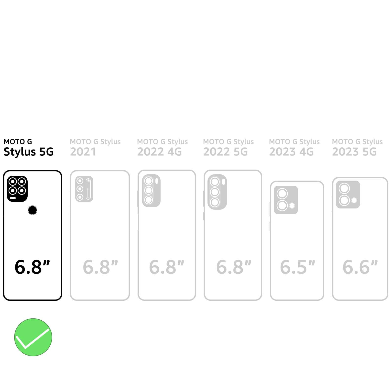 Suanpot ?Rfid Blocking For Motorola Moto G Stylus 5G (Non 2022) With Wallet Case Credit Card Holder,Pu Leather Flip Folio Book P