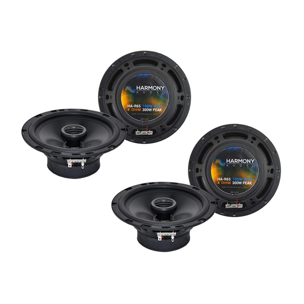 Harmony Audio Compatible with 2007-2013 Nissan Versa (2) HA-R65 6.5 New Factory Speaker Replacement Upgrade Package 300W Speaker
