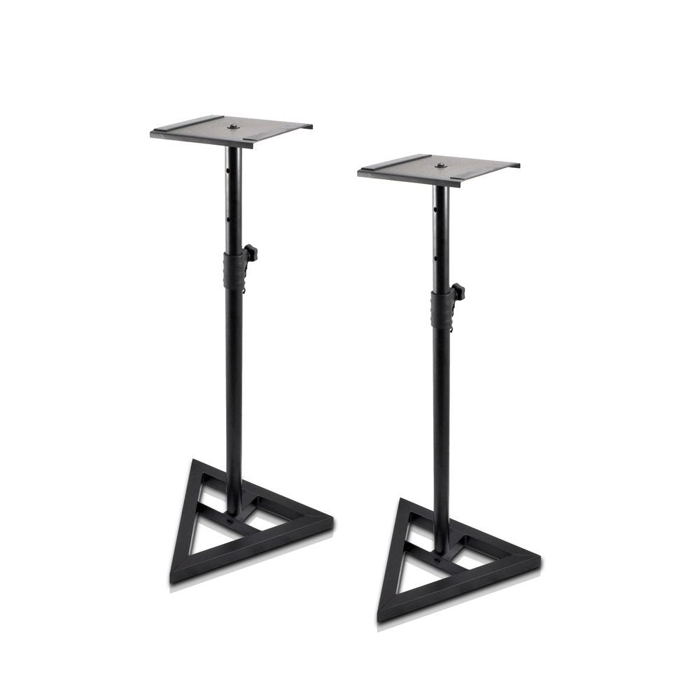 Pyle Speaker Stand Pair of Sound Play 1 and 3 Holder - Telescoping Height Adjustable from 26    - 52    Inch High Heavy Duty Thr