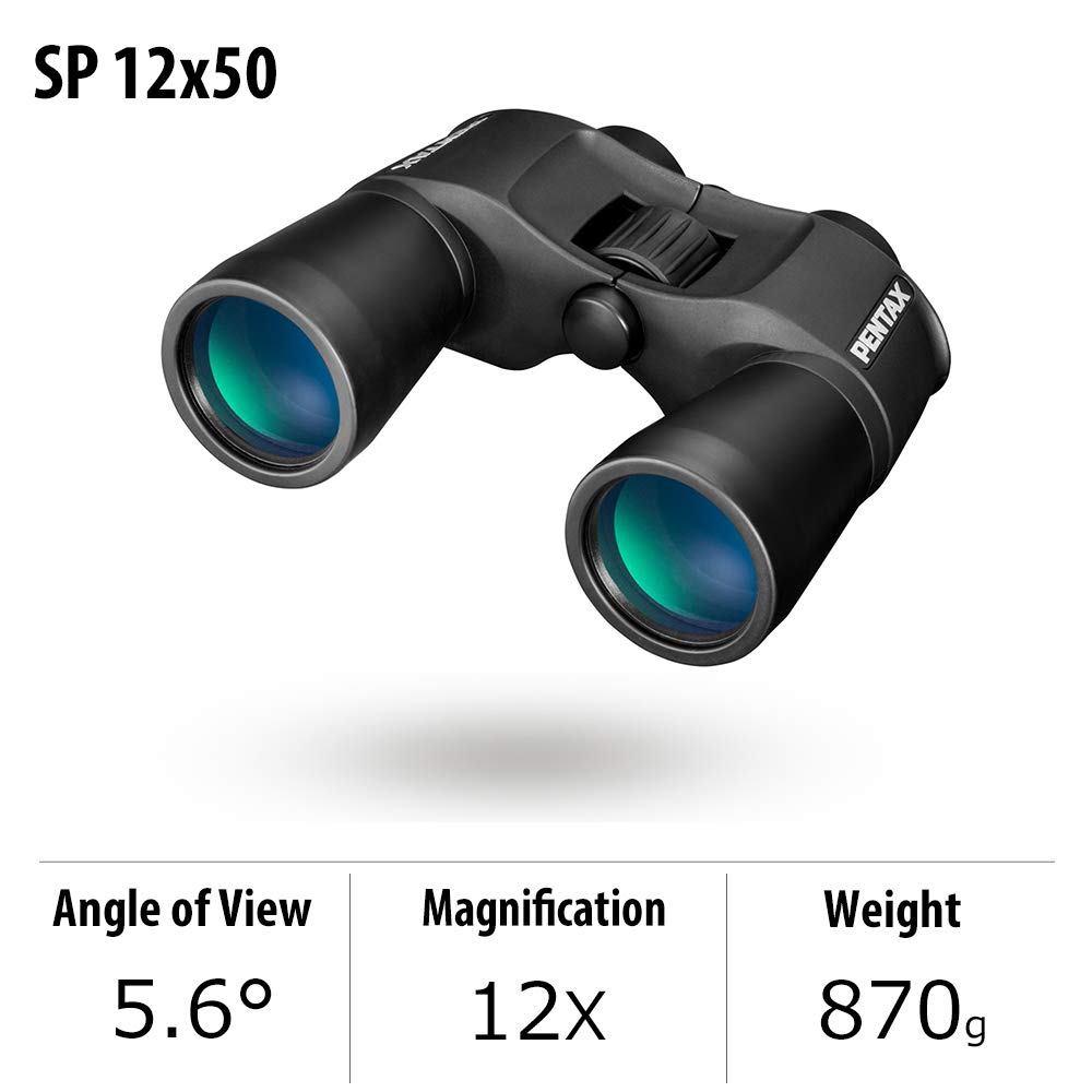 Pentax Sp 12X50 Vision Porro Prizm Binocular With Bak4 Prism, Fully Multi Coated Optics Large Objective Lens Contrast Rich, Brig