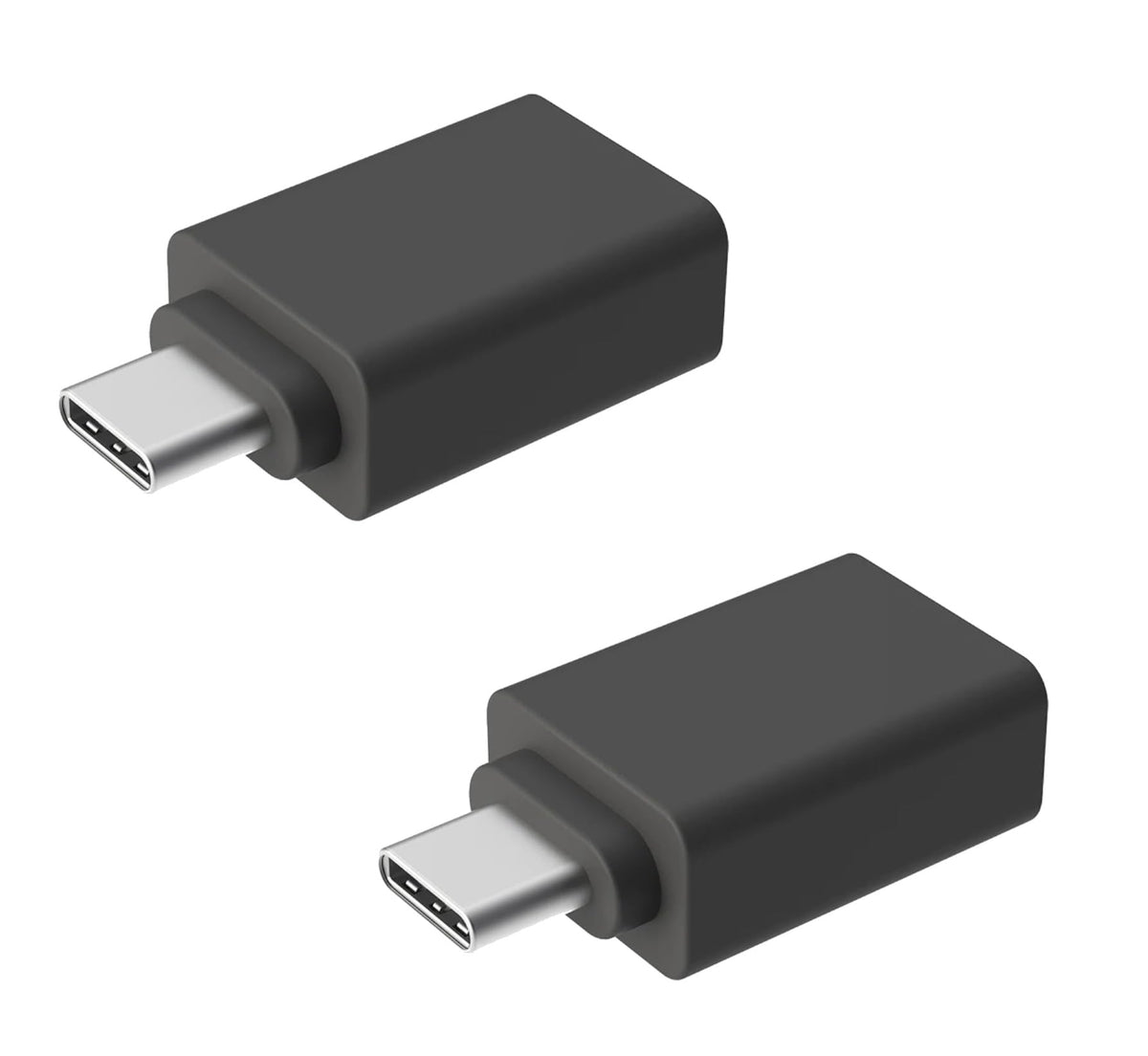 Usb C To Usb A Adapter Converter For Macbook, Pc, Android, Iphone, Receiver Dongle, Keyboard, Mouse, Webcam, Camera File Transfer, Portable Hard Drive, Printer, Speaker, Headset & More (2 Pack)