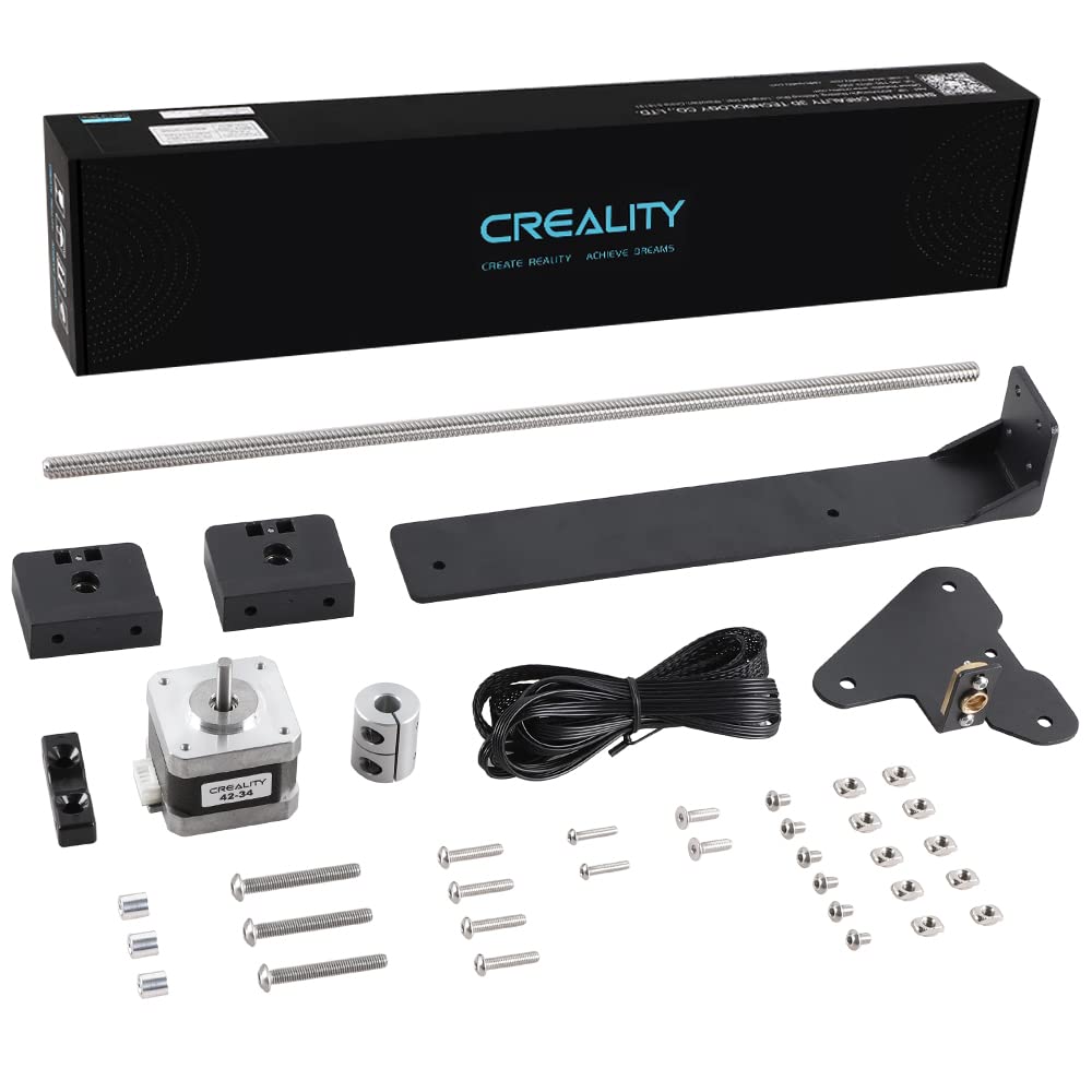 Creality 3D Official Printer Ender 3 Dual Z-axis Upgrade Kit with Lead Screw, Metal Power Supply Holder and Stepper Motor, 3D Pr