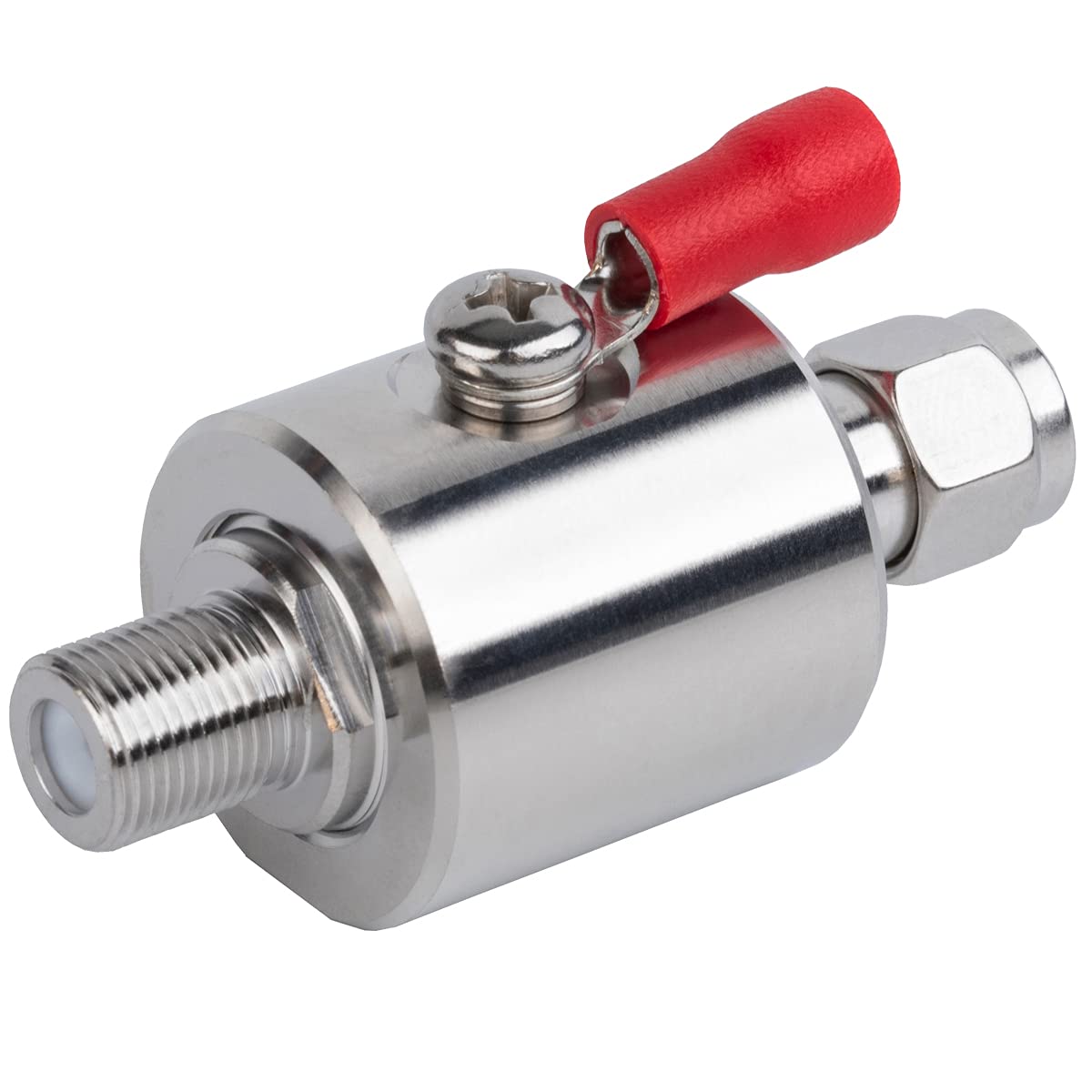 Lightning Arrestor F Male To F Female Dc 3Ghz 75 Ohm Cellular 2G 3G 4G Lte Catv Satellite With 90V Gas Tube Surge Arrester (Lightning Arrester F Male To Female)