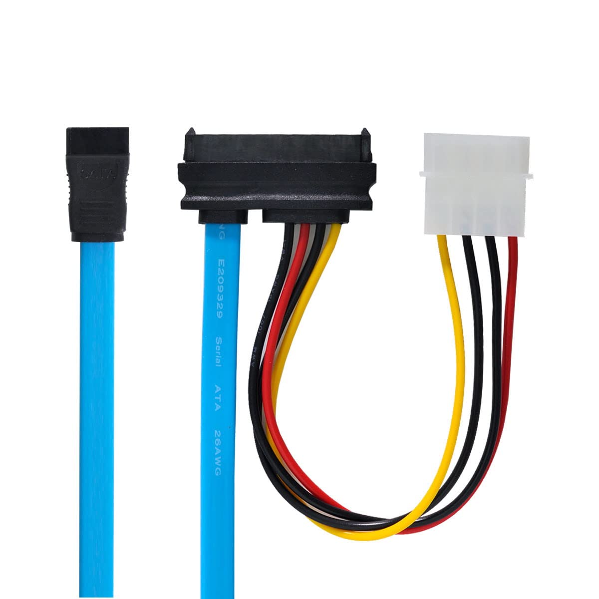 Cy Sas Cable Sff 8482 Sas 29 Pin To Sata 22Pin Hard Disk Drive Raid Extension Cable With Ide 4Pin Power Port