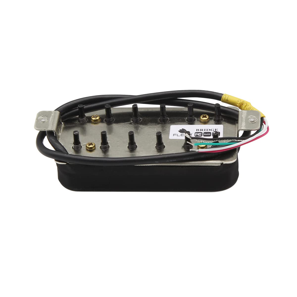 Fleor Alnico 5 Bridge Pickup Double Coil Humbucker Pickups High Output 14-15K, Black