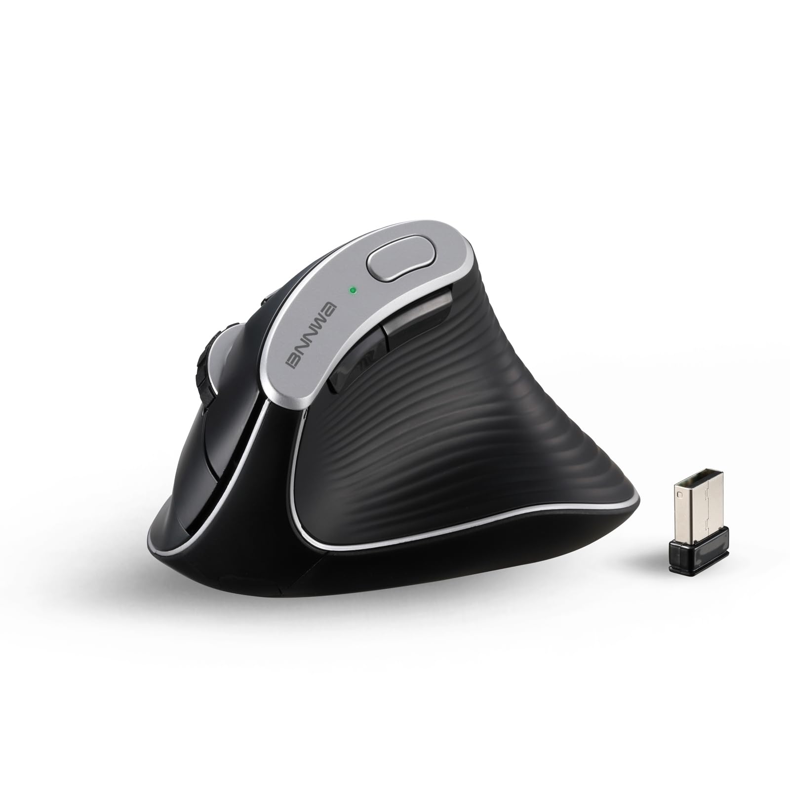 Bnnwa Wireless Vertical Ergonomic Mouse, Bluetooth & 2.4G Connectivity, 3 Dpi Settings, 7 Buttons   Ideal For Pc, Desktop, Lapto