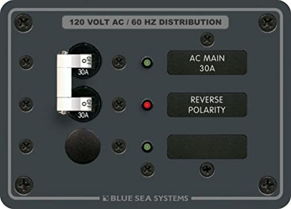 Blue Sea 8029 Ac Main +1 Position Breaker Panel (White Switches)