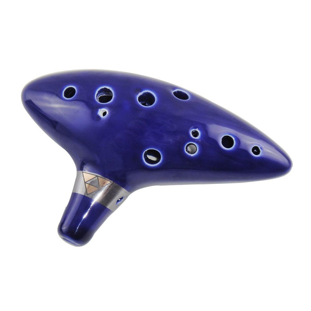 Wonenice 12 Hole Alto C Zelda Ocarina, Zelda Ocarina Of Time With Display Stand Protective Bag And Song Book