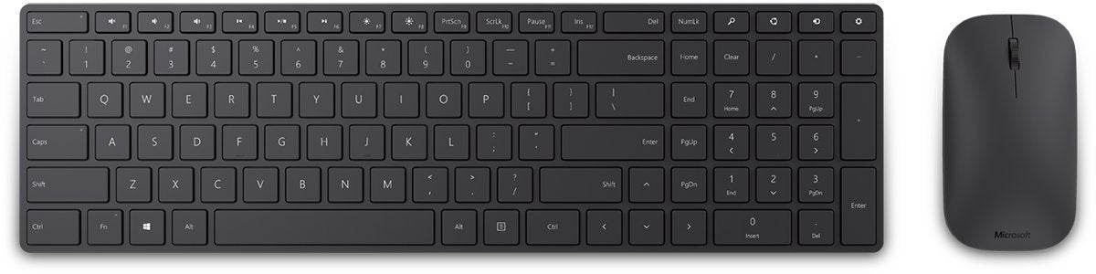 Microsoft Designer Bluetooth Desktop Keyboard and Mouse - Black. Utra-Thin, Wireless, Bluetooth Keyboard and Mouse Combo. Works 