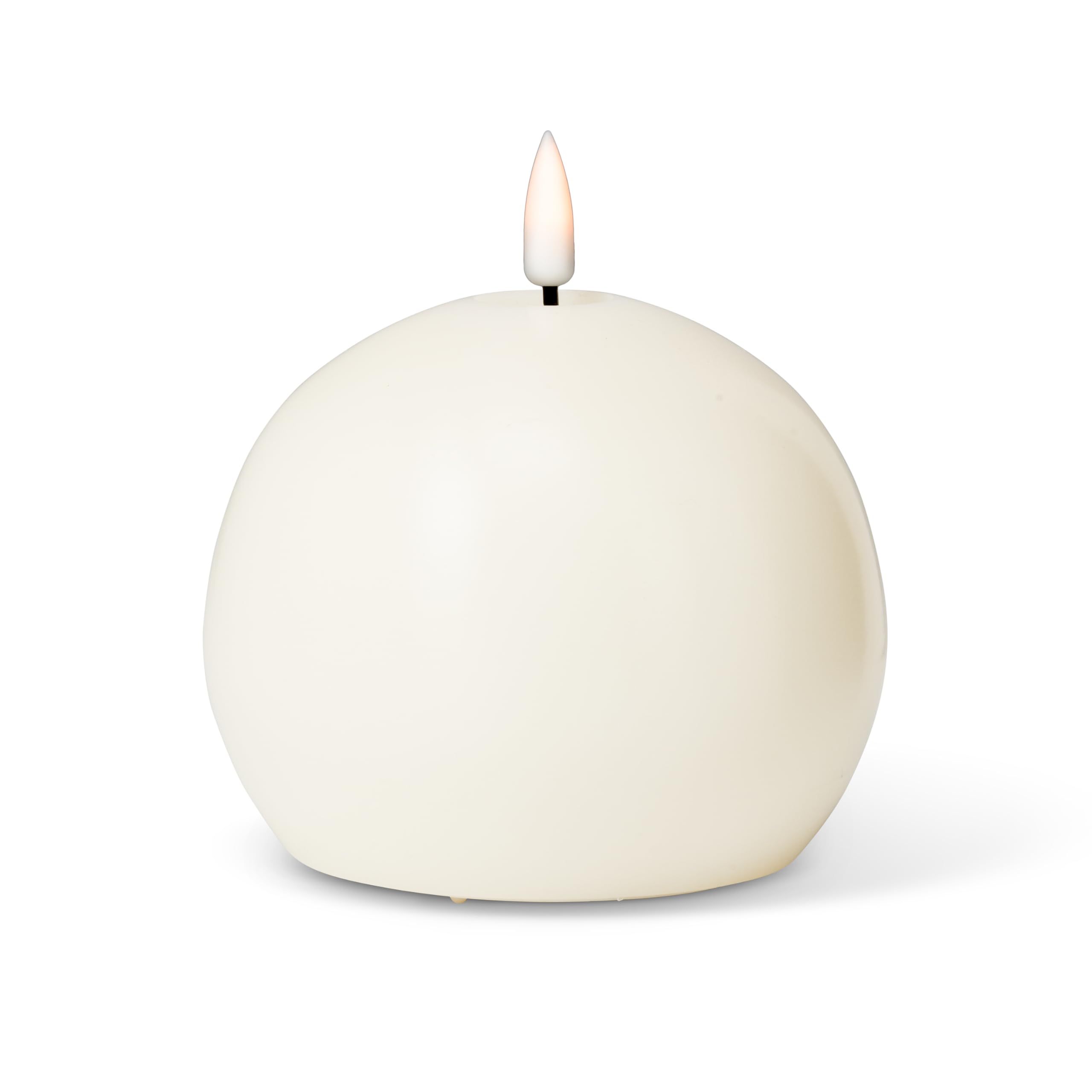 Abbott Collection Wax LED Flameless Ball Candle - Sand