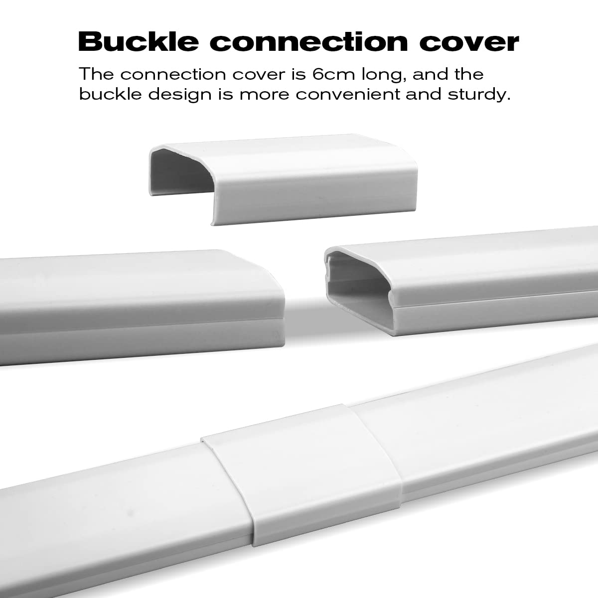 85In Cable Management Kit, Pherkorm Flip Top Cable Raceways, Cable Cord Hider Used For Wall  Mounted Tvs And Monitors 6Xl14.2 W2