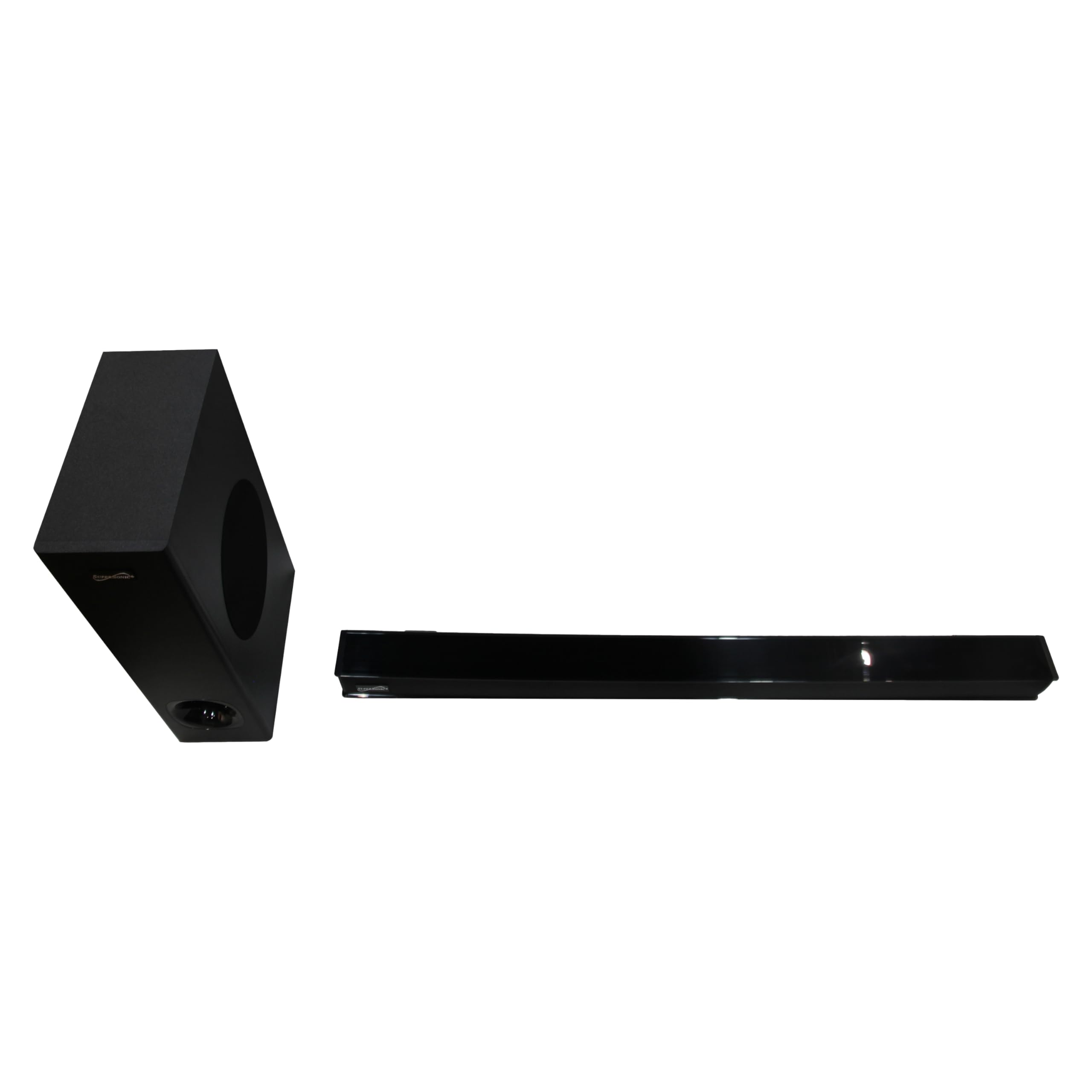 Supersonic Sc-1422Sbw 35-Inch Optical Bluetooth Soundbar And Subwoofer Hdmi Arc, Usb, Led Display, Remote For Monitor Speaker Ho