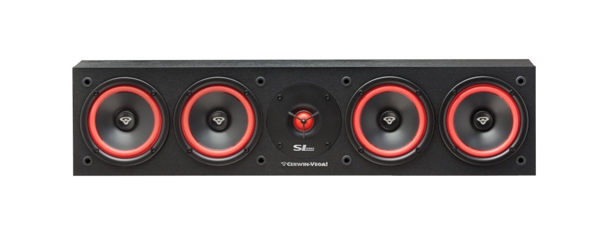 Cerwin-Vega SL-45C Center Channel Speaker, 5.25 Inch, Black, High-Performance Audio