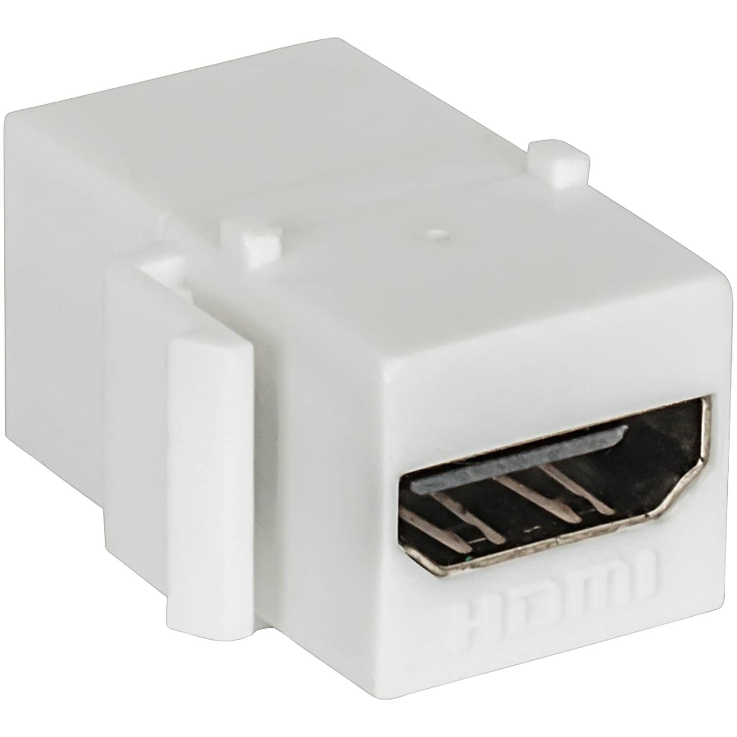 Hdmi Inline Coupler, Hdmi Female To Hgmi Female, White   Snap In Installation For In Wall With Cl2 Or Other In Wall Rated Hdmi C