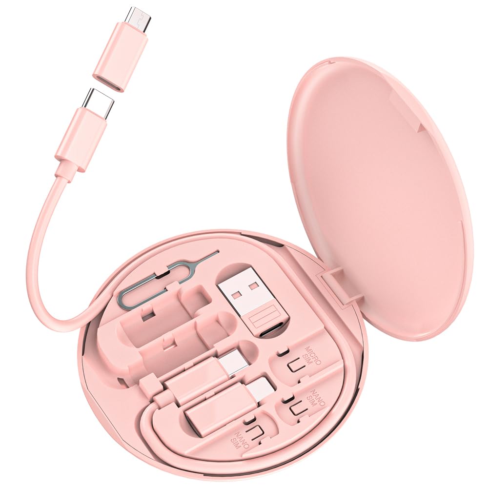 Yesimla Multi Usb C To Light Adapter Kit, Usb To Usb C Charging Cable Case Usb C To Type C/Micro/Usb A Converter Contains Card S