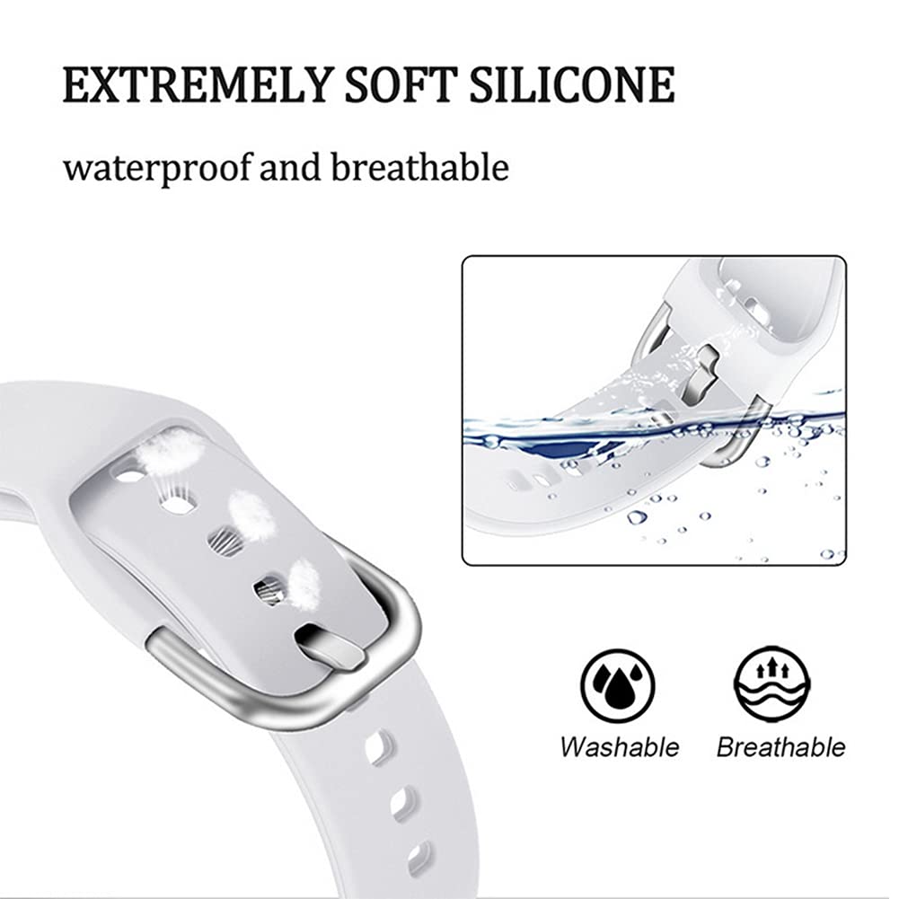 Surlan Compatible With Veryfitpro Id205L Smart Watch Band 19Mm, Silicone Soft Sport Watch Band Strap Replacement Wristband Compa