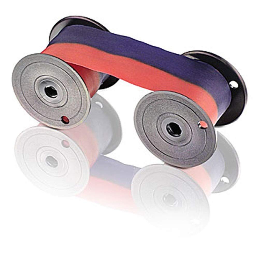 Lathem Mechanical Time Clock Ribbon, Nylon, For Use With Lathem Series 2000, 3000 And 4000, Red/Blue (7-2Cn), Compatible By Comp