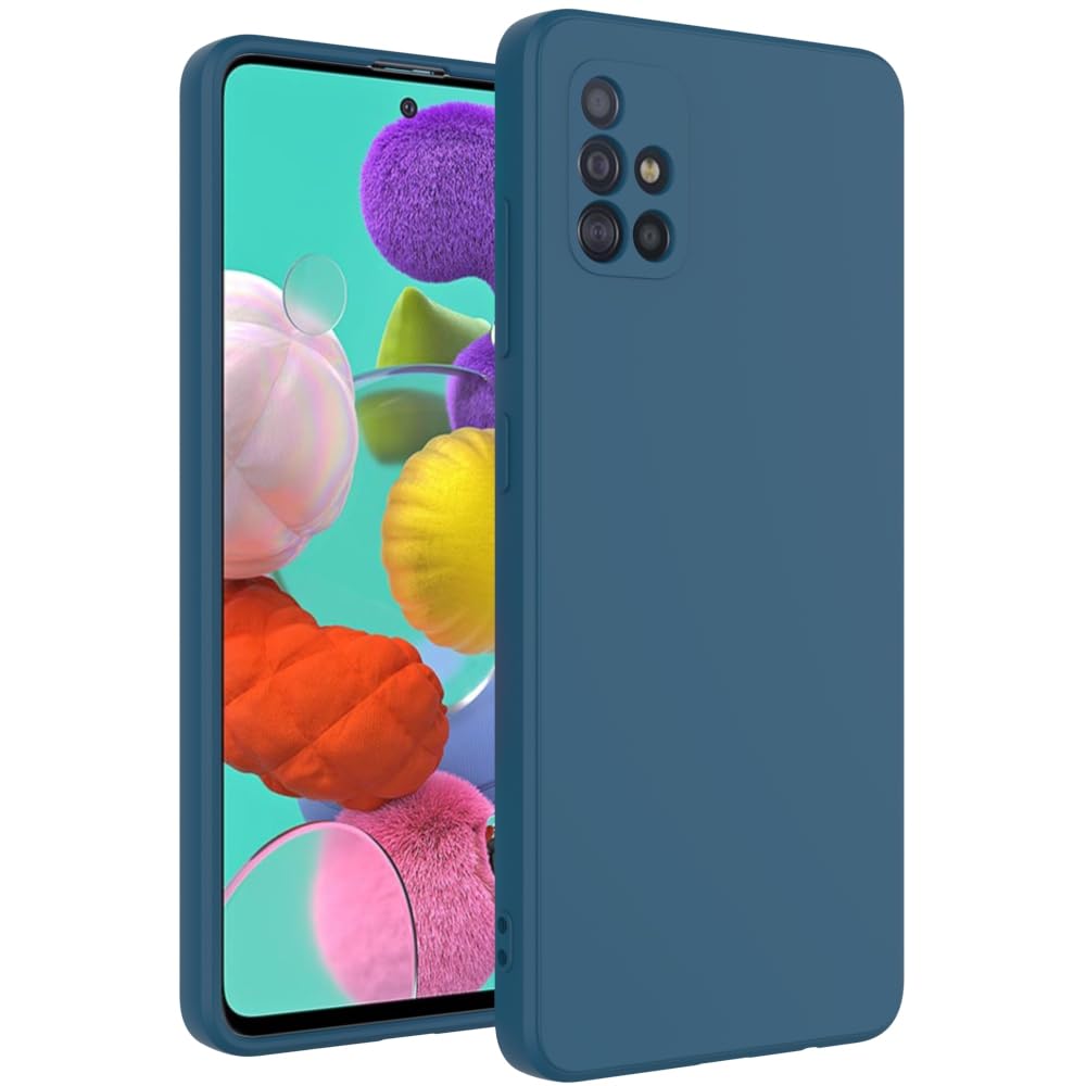Wogroo For Samsung Galaxy A51 4G Case Dark Blue, Scratch Resistant With Soft Touch, Slim Thin Phone Cover For Samsung Galaxy A51
