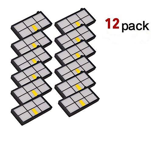 Lotin 12 Pack Hepa Filter Filters For Roomba 800 900 Series 860 870 871 880 960 980 Vacuum Cleaning Robots