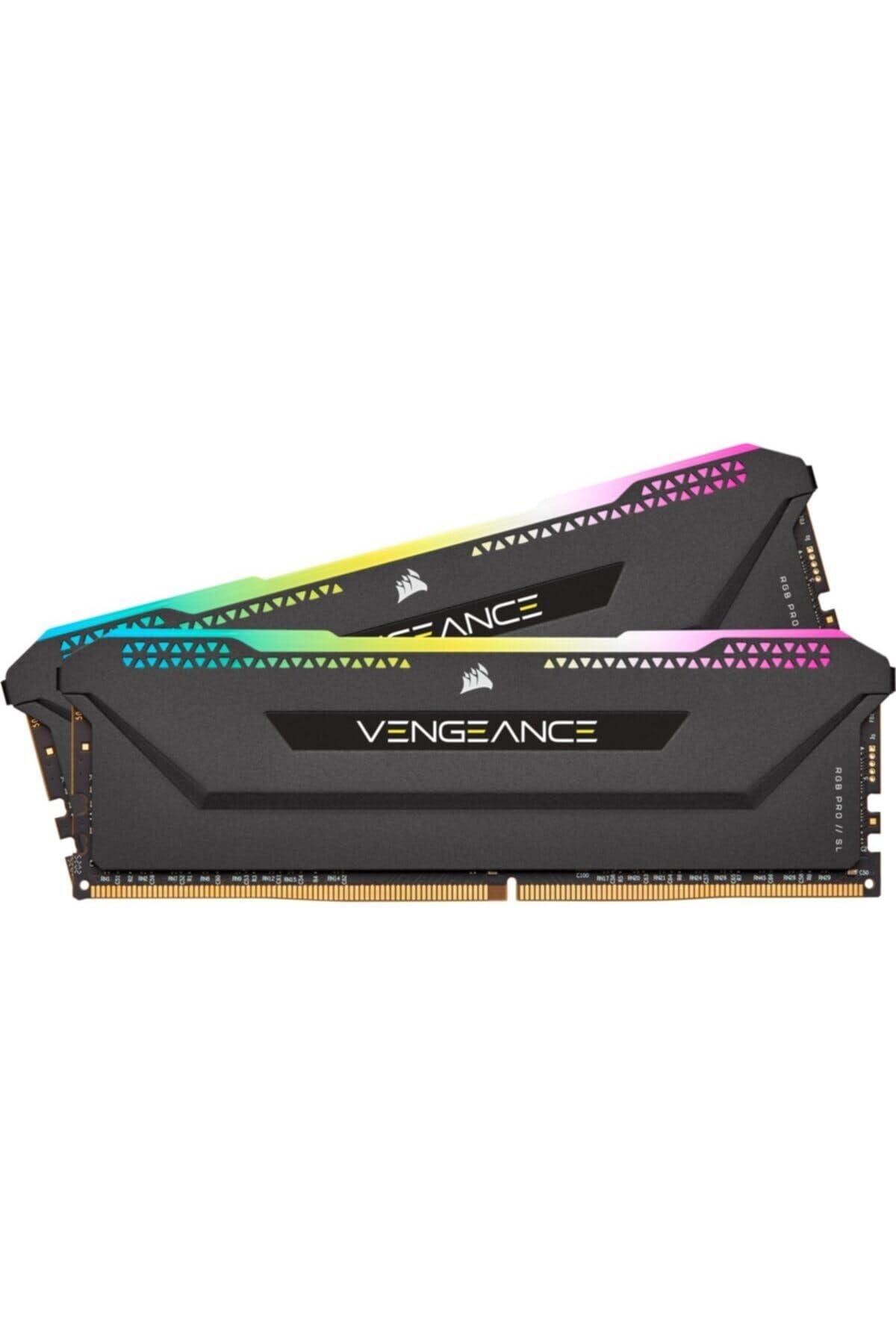 Corsair Vengeance Rgb Pro Sl 16Gb (2X8Gb) Ddr4 3200 (Pc4-25600) C16 Desktop Memory - Black (Cmh16Gx4M2E3200C16)
