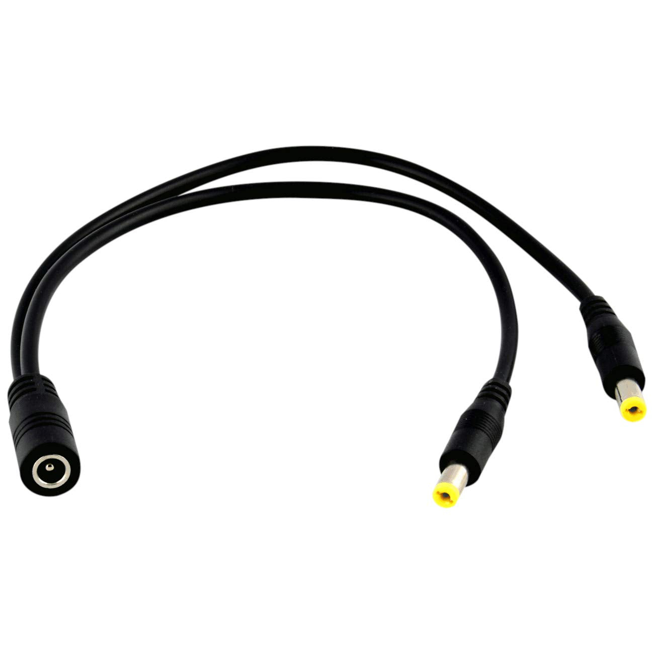 Jacobsparts 1:2 Dc Power Splitter Cable Cord 1 Female To 2 Male 5.5X2.1Mm Port Pigtals 12V