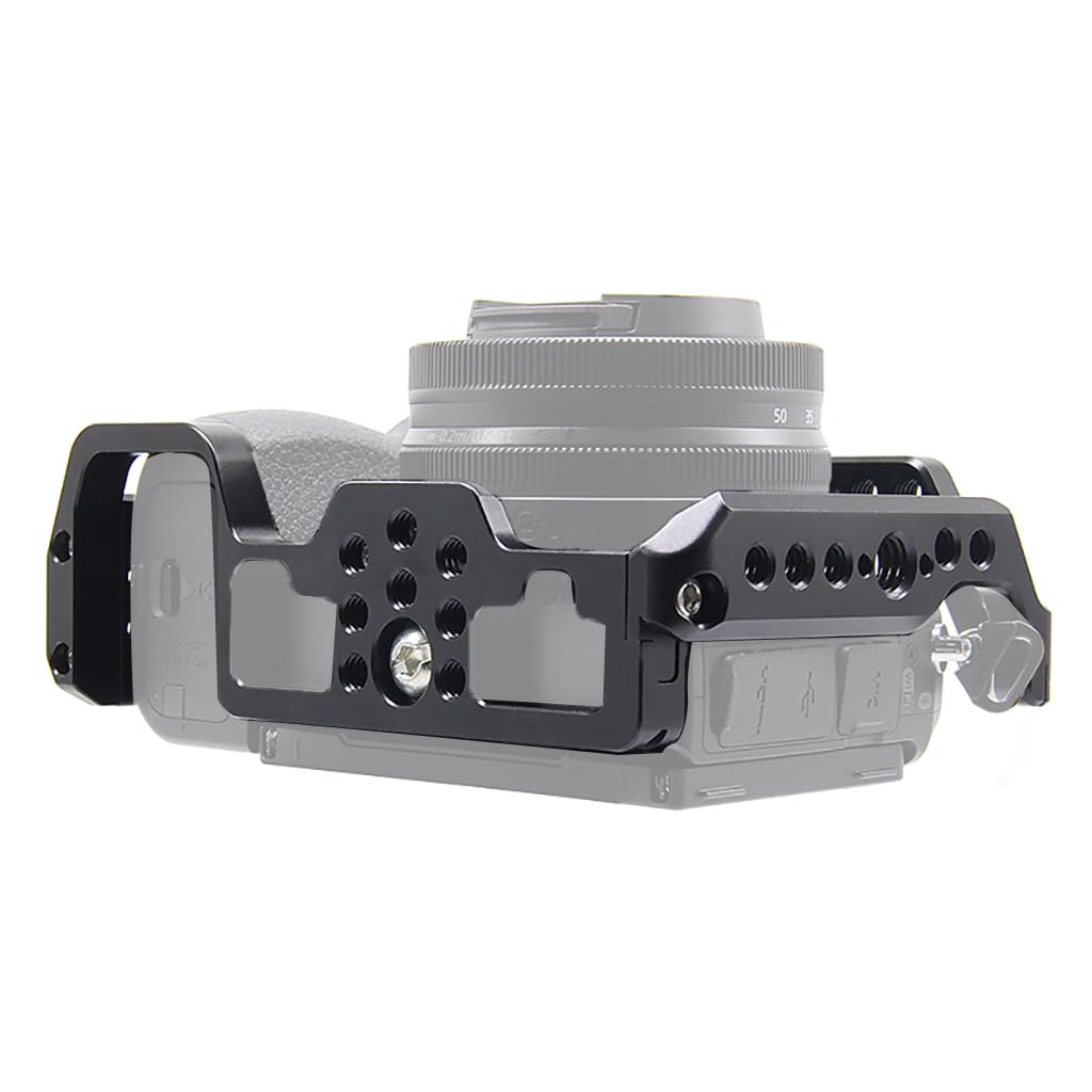 Novelgoal Aluminum Alloy Camera Cage Compatible With Nikon Z50 Protection Frame With Cold Shoe Mount 1/4 3/8 Threads Dslr Access