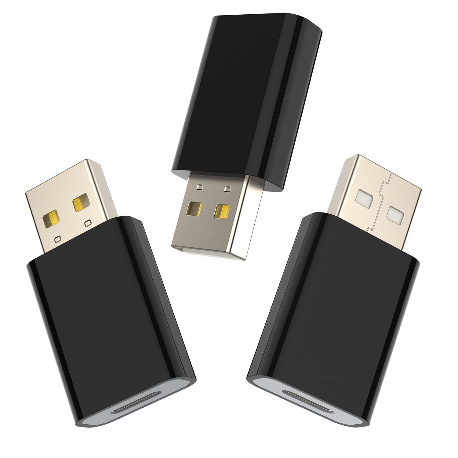 Lmuboy Usb To Usb C Female Adapter Pack 3,Compatible With Apple Watch Se/7/8/9/Ultra Magsafe Charger,Type C Charger Cable Conver