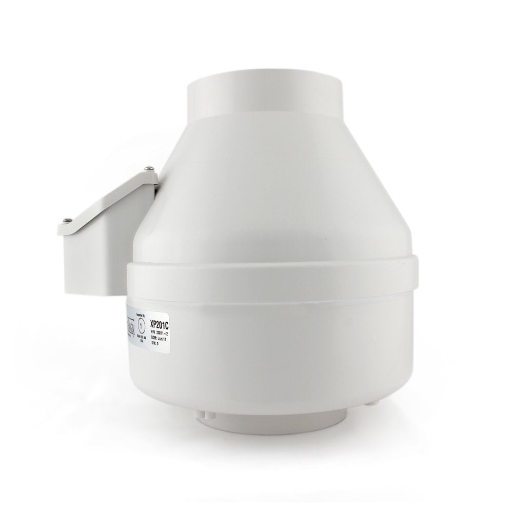 RadonAway XP201 Radon Mitigation Fan, 4" White Plastic, Model XP201