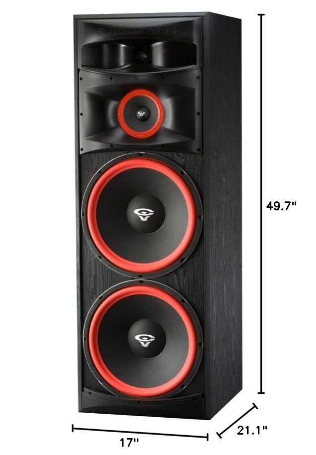 Cerwin Vega Home Audio Xls 215 15'' Dual 3 Way Floor Tower Speaker