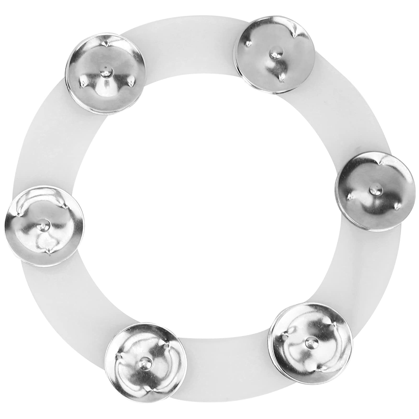 Hi Hat Tambourine, Drum Tambourine Wearresistant for Professional Use for Performance for Drummer for General Purpose(Silver)