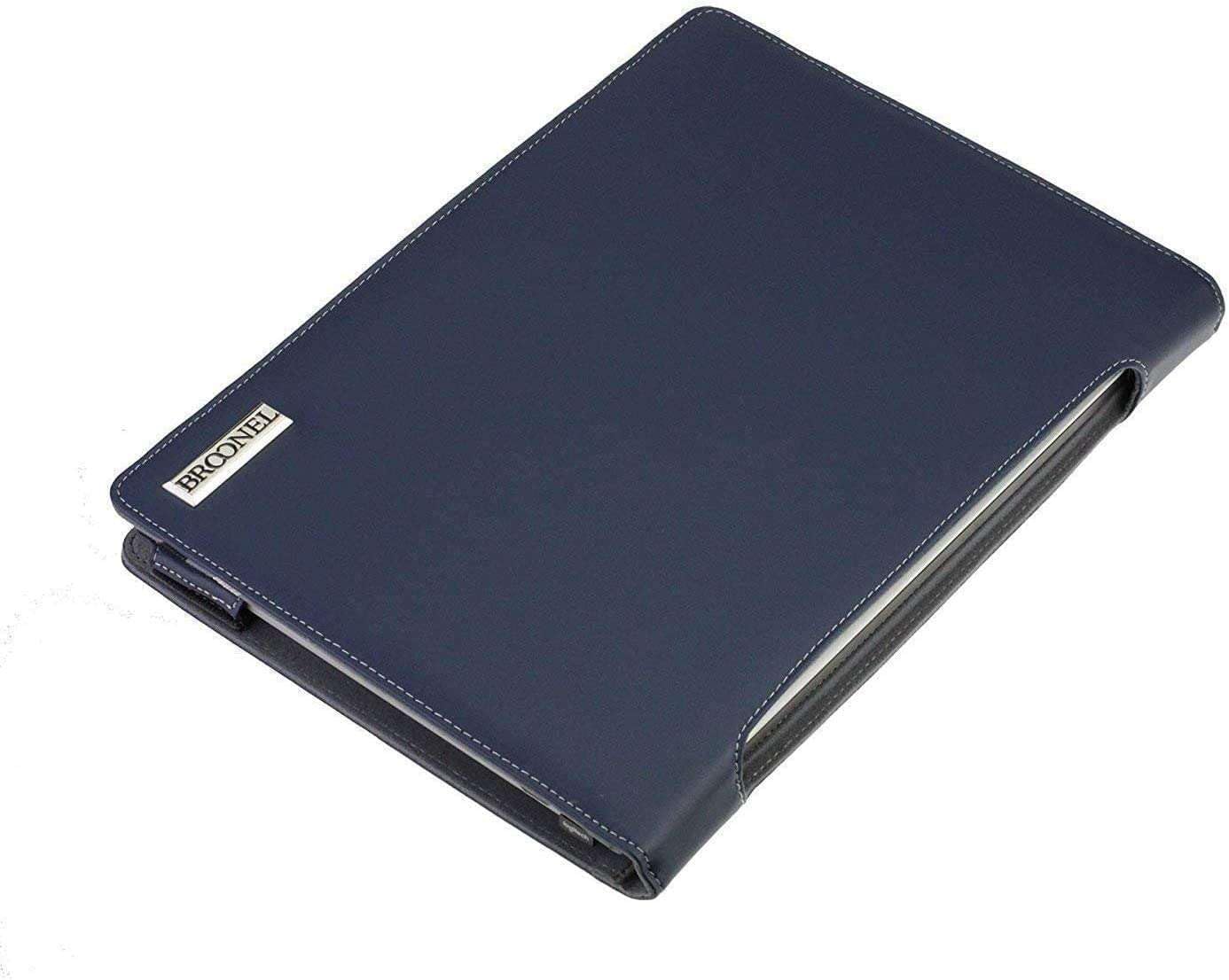 Broonel   Profile Series   Blue Leather Laptop Case   Compatible With Asus Chromebook Plus Cx3402Cba Pq0104 14 Full Hd Laptop