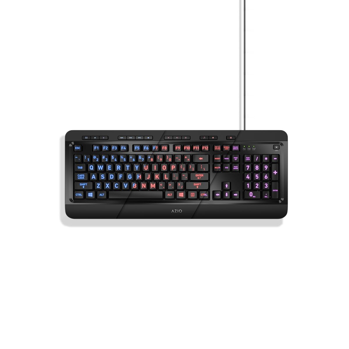Azio Large Print Keyboard - Thumbnail 3