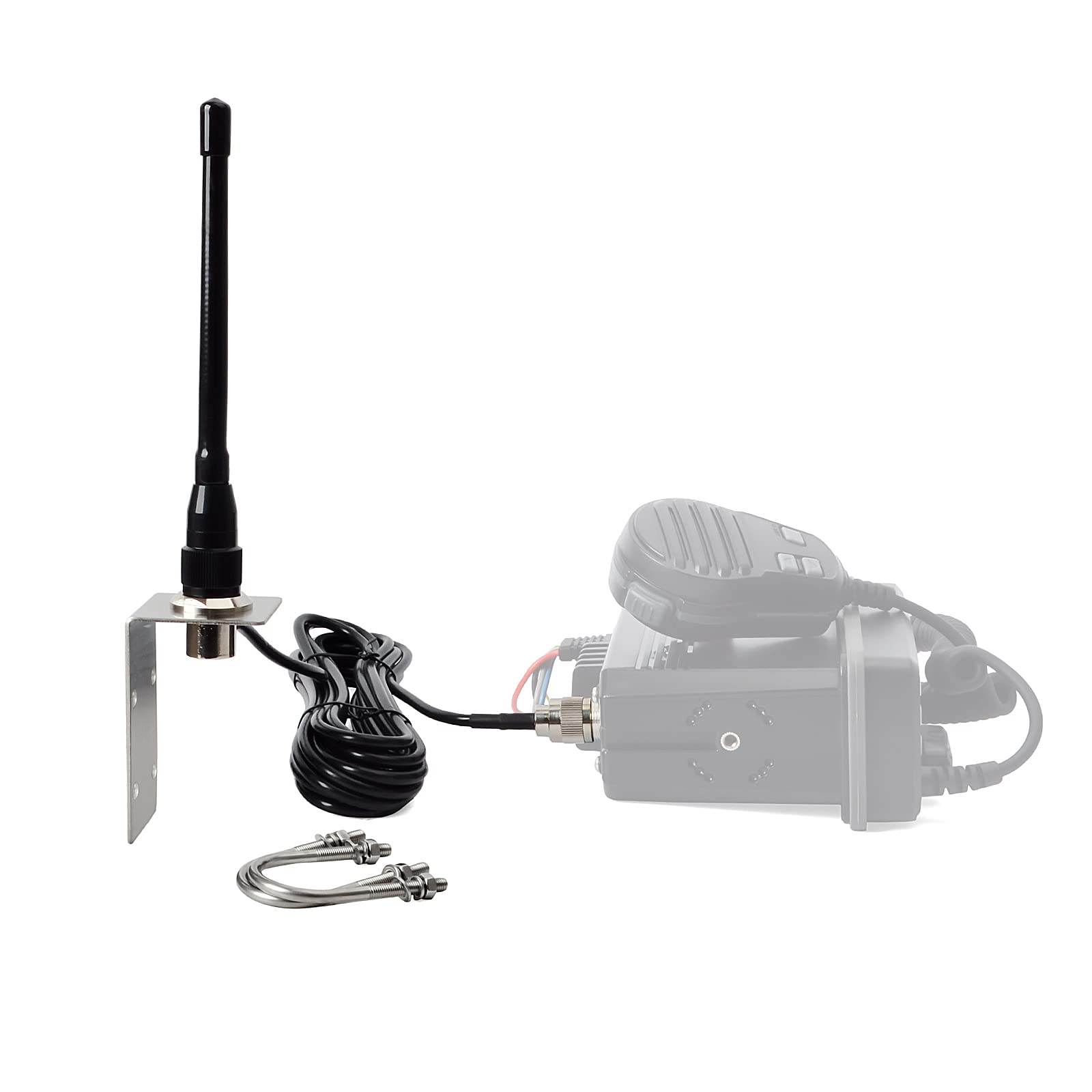 Hys Vhf Marine Antenna Low Profile 156 163Mhz Antennas W/16.4Ft(5M) Rg58 Low Loss Premium Coaxial Cable With Pl259