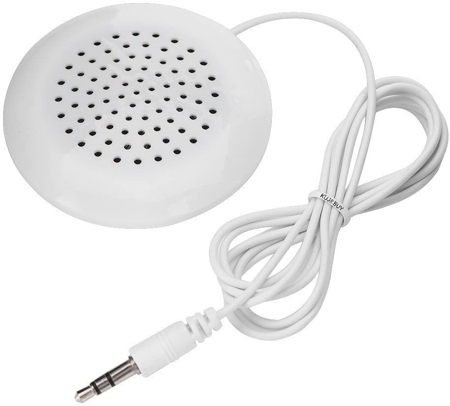 Kujobuy Pillow Speaker 3.5Mm Mini Pillow Speaker Under Pillow Speaker For Ipod Mp3 Phone Portable Cd Podcast Radio Talk Sleep Or