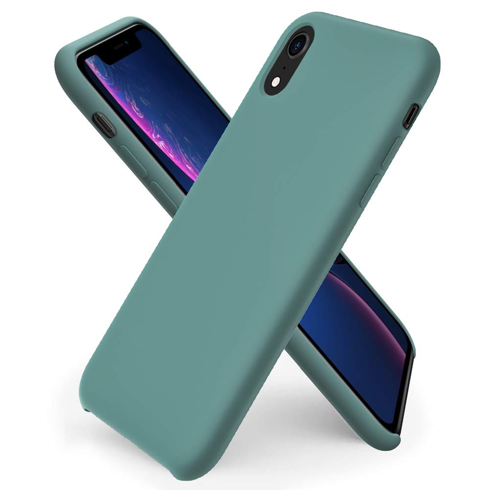 Ornarto Designed For Iphone Xr Case, Liquid Silicone Soft Gel Rubber Phone Case Cover With Open Bottom For Iphone Xr(2018) 6.1 I