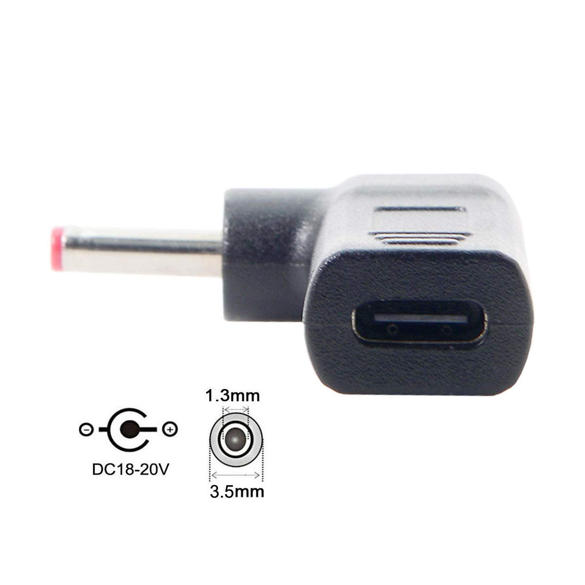 Chenyang Cy Usb 3.1 Type C Usb-C To Dc 19V 3.5X1.3Mm 1.35Mm Adapter Emulator Trigger Converter For View Sonic M1+ (3.5X1.3Mm)
