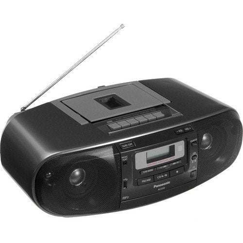 Panasonic Rx D55Gu Boombox High Power Portable Stereo Am/Fm Radio, Mp3 Cd, Tape Recorder With Usb & Music Port Sound With 2Way 4