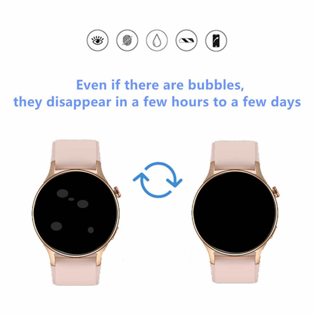 Mihence Screen Protector For Ar-01 / Gtx18 Smart Watch, Tpu Hd Protective Film Compatible For Fitpolo 1.3'' Smartwatch/Compatibl