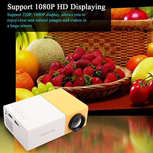 Mini Led Projector,Mini Portable Private Home Theater Projector,1080P Hd Indoor&Outdoor Multi Function Travel Projector,For Home